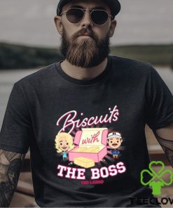 Official Ted Lasso and Rebecca Biscuits With The Boss Chibi S shirt