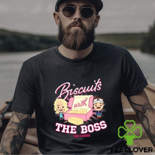 Official Ted Lasso and Rebecca Biscuits With The Boss Chibi S shirt