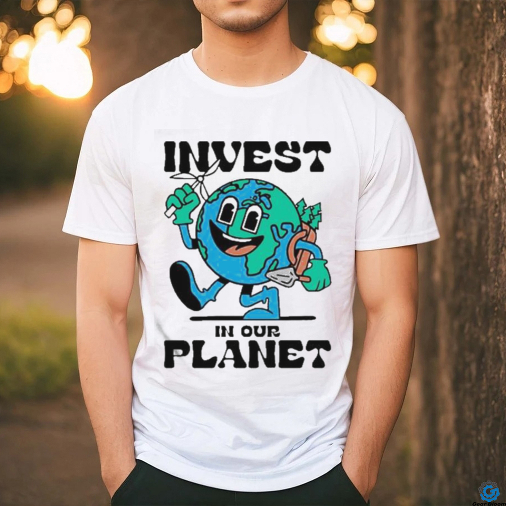 Official Teemill Invest In Our Planet Earth Shirt Official Teemill Invest In Our Planet Earth Shirt