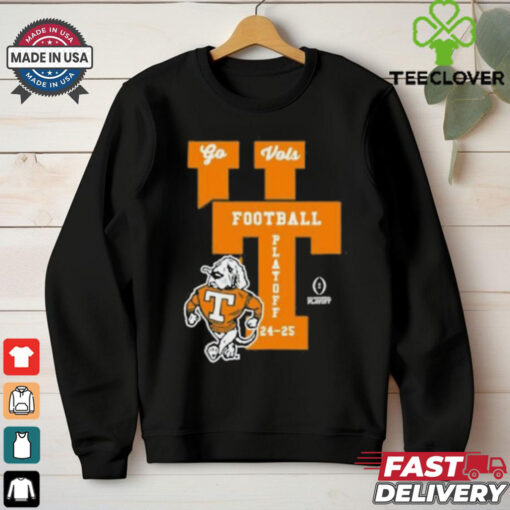 Official Tennessee Vols CFP College Football Playoff 2024 25 Interlock Strutting Smokey t shirt
