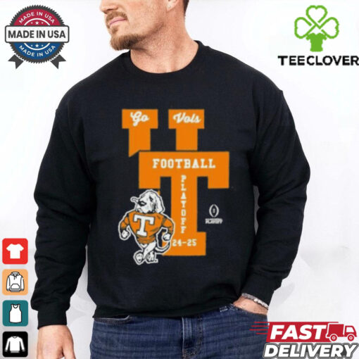 Official Tennessee Vols CFP College Football Playoff 2024 25 Interlock Strutting Smokey t shirt