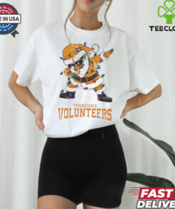 Official Tennessee Volunteers Dabbing Santa Claus Ugly Christmas Light shirt