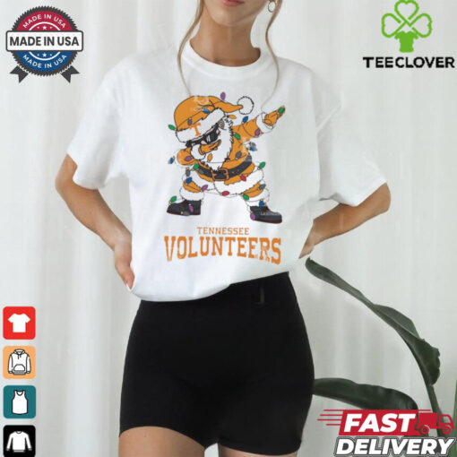 Official Tennessee Volunteers Dabbing Santa Claus Ugly Christmas Light shirt