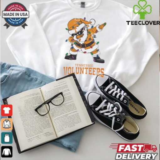 Official Tennessee Volunteers Dabbing Santa Claus Ugly Christmas Light shirt