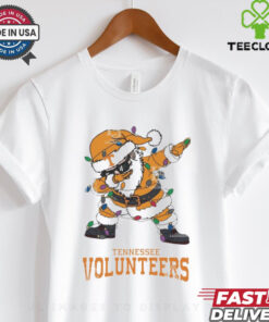 Official Tennessee Volunteers Dabbing Santa Claus Ugly Christmas Light shirt