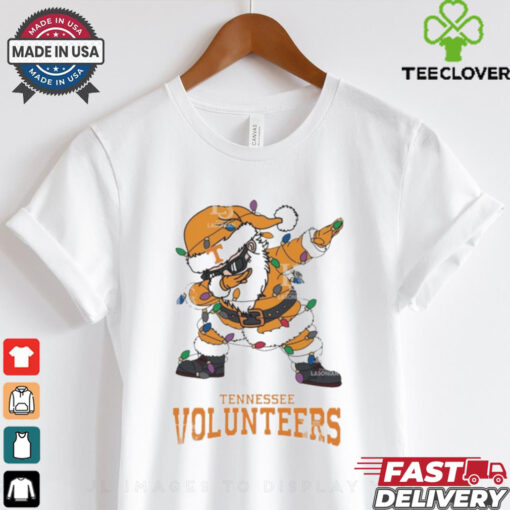 Official Tennessee Volunteers Dabbing Santa Claus Ugly Christmas Light shirt