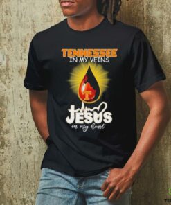 Official Tennessee Volunteers In My Veins Jesus In My Heart T shirts