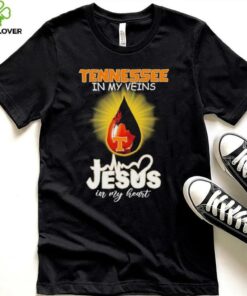 Official Tennessee Volunteers In My Veins Jesus In My Heart T shirts