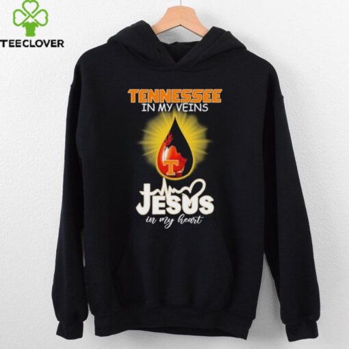 Official Tennessee Volunteers In My Veins Jesus In My Heart T shirts