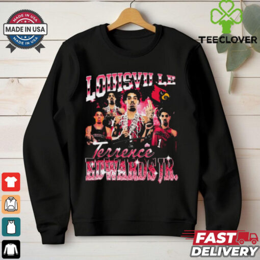 Official Terrence Edwards Jr. Louisville Cardinals 90s Graphic t shirt
