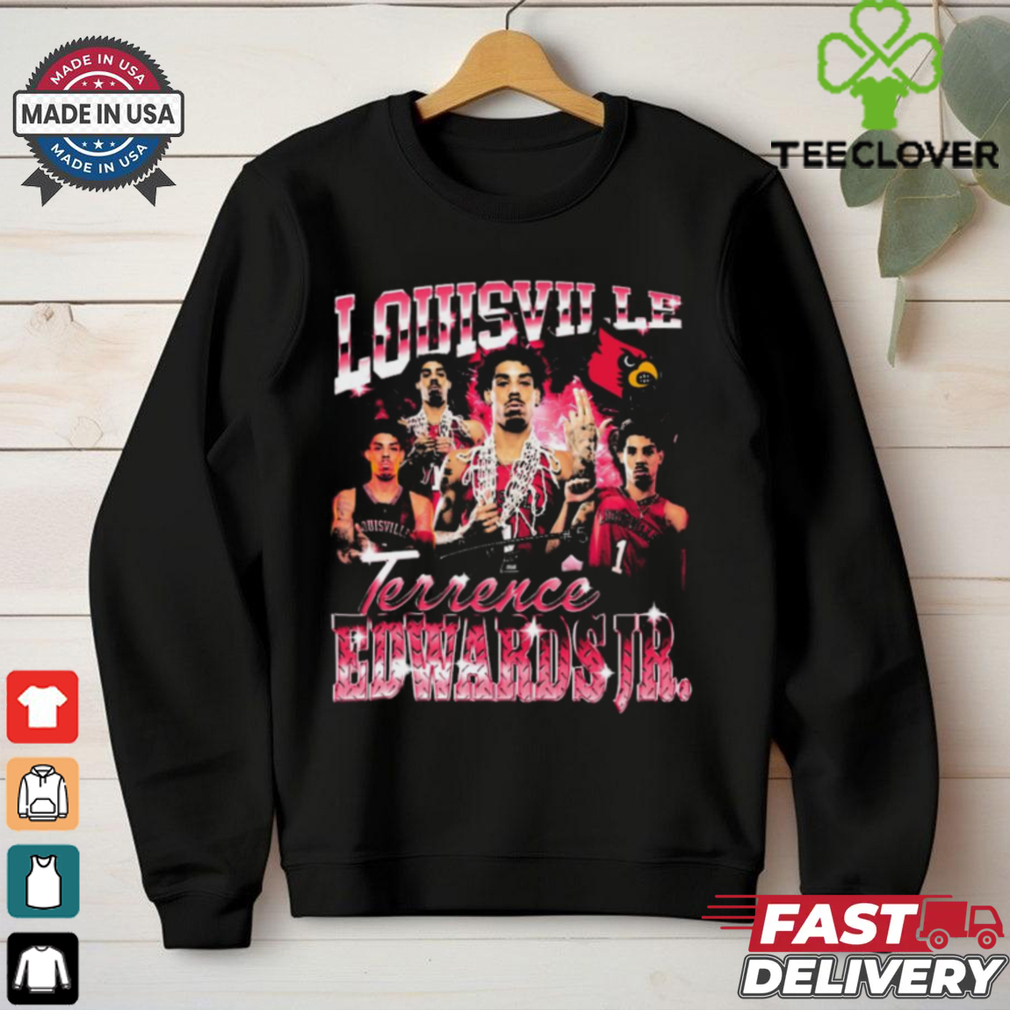 Official Terrence Edwards Jr. Louisville Cardinals 90s Graphic t shirt Official Terrence Edwards Jr. Louisville Cardinals 90s Graphic t shirt