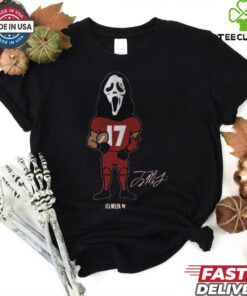 Official Terry McLaurin Scary Terry Mask Washington Commanders NFL Signature t shirt