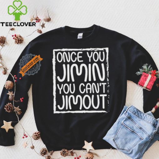 Official Tetris wearing once you jimin you can’t jimout T shirt