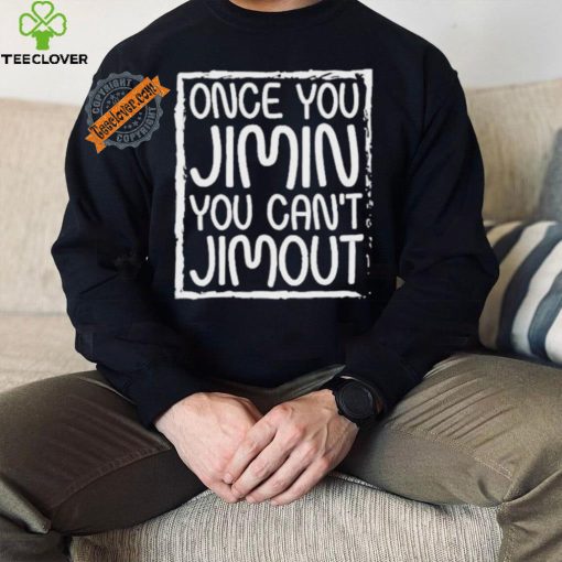 Official Tetris wearing once you jimin you can’t jimout T shirt