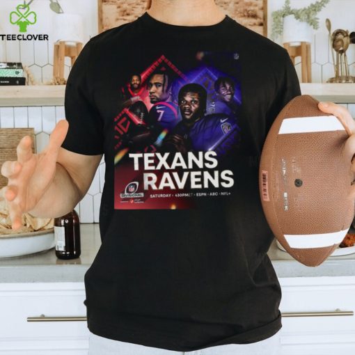 Official Texans vs Ravens 2023 2024 NFL Divisional Game Shirt