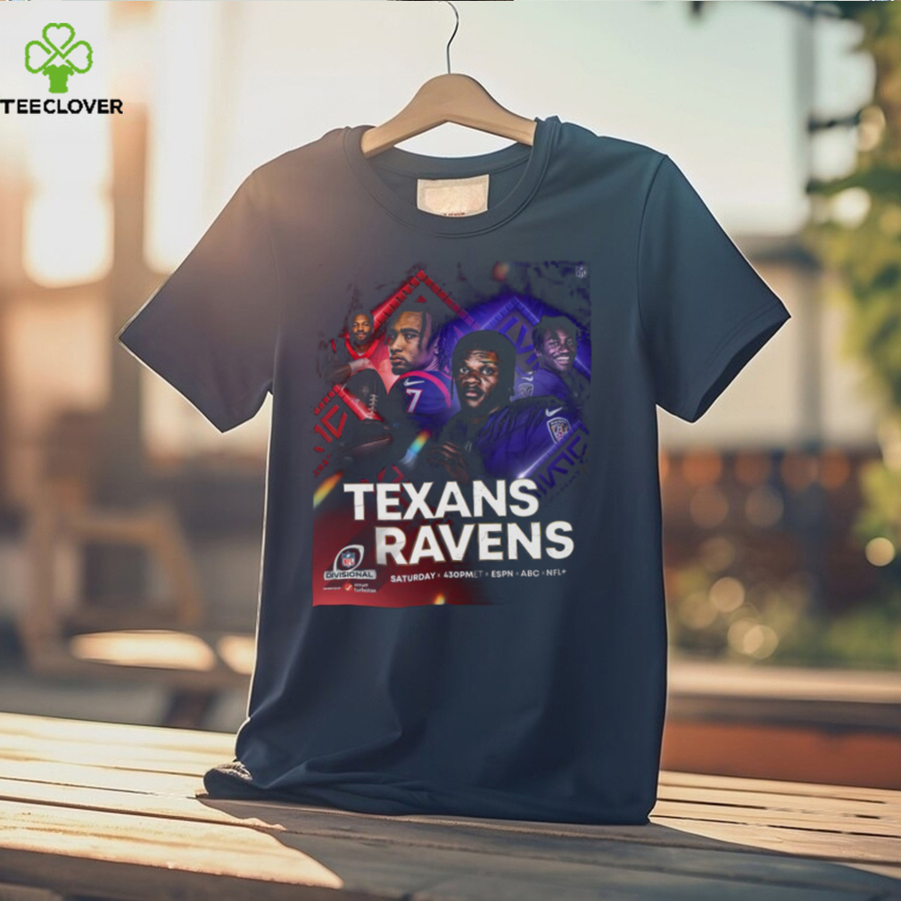 Official Texans vs Ravens 2023 2024 NFL Divisional Game Shirt Official Texans vs Ravens 2023 2024 NFL Divisional Game Shirt