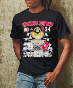 Official Texas 30 Oklahoma 34 Cotton Bowl Stadium Shirt