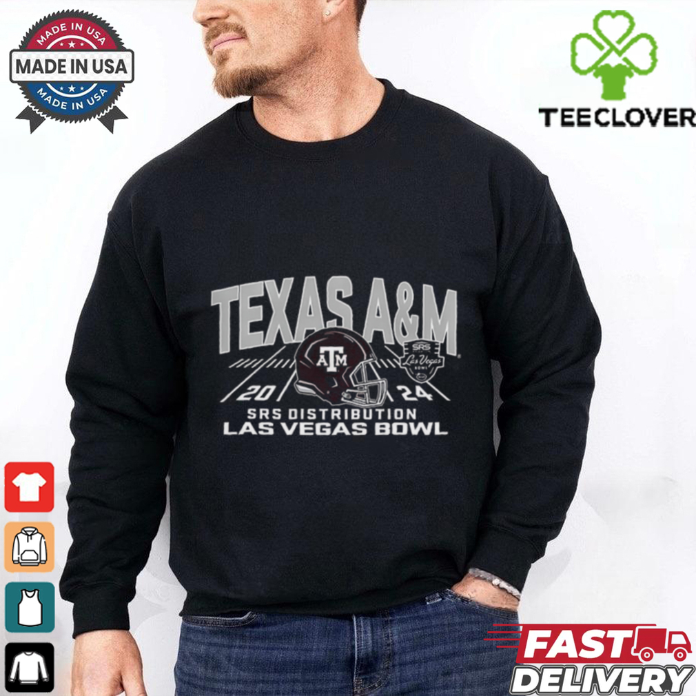 Official Texas A&M Aggies Maroon 2024 SRS Distribution Las Vegas Bowl Bound Helmet t shirt Official Texas A&M Aggies Maroon 2024 SRS Distribution Las Vegas Bowl Bound Helmet t shirt