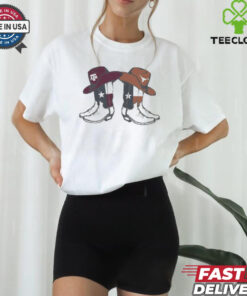 Official Texas A&M Aggies vs. Texas Longhorns 2024 Lone Star Showdown Boot NCAA t shirt