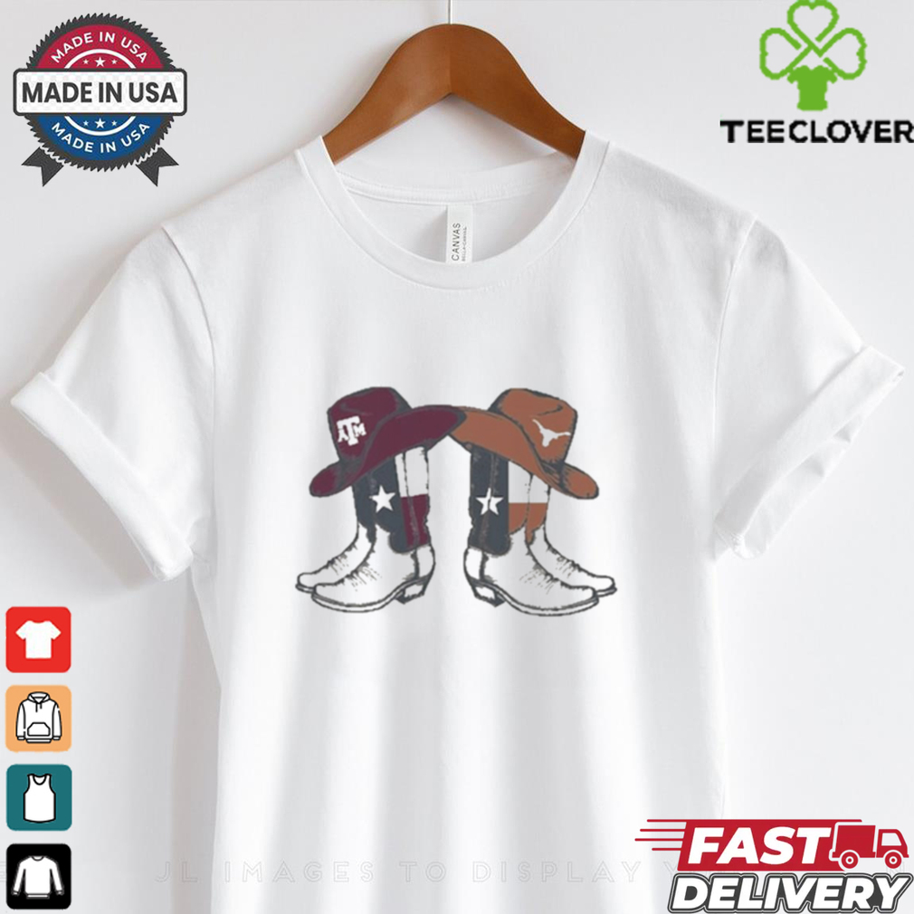Official Texas A&M Aggies vs. Texas Longhorns 2024 Lone Star Showdown Boot NCAA t shirt Official Texas A&M Aggies vs. Texas Longhorns 2024 Lone Star Showdown Boot NCAA t shirt