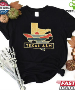 Official Texas A&M Sunset Lonestar T Shirt