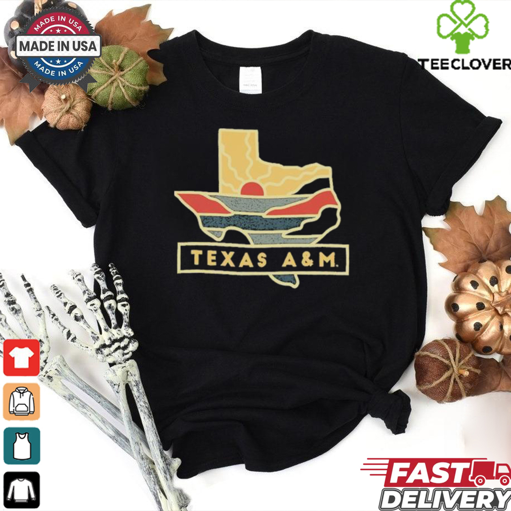 Official Texas A&M Sunset Lonestar T Shirt Official Texas A&M Sunset Lonestar T Shirt