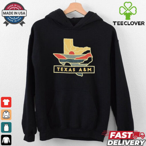 Official Texas A&M Sunset Lonestar T Shirt