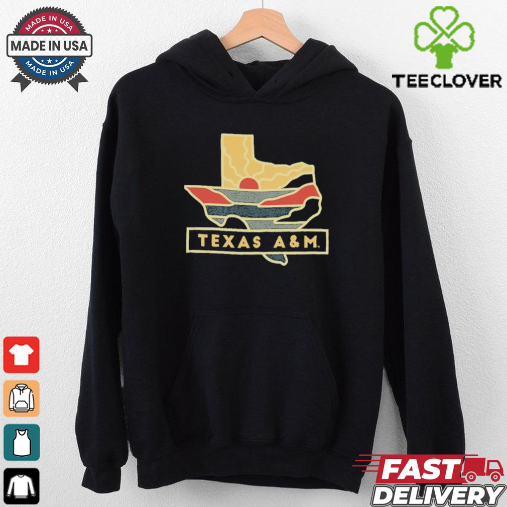 Official Texas A&M Sunset Lonestar T Shirt Official Texas A&M Sunset Lonestar T Shirt