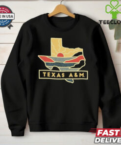 Official Texas A&M Sunset Lonestar T Shirt