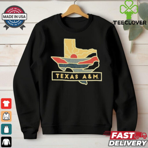 Official Texas A&M Sunset Lonestar T Shirt
