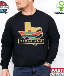 Official Texas A&M Sunset Lonestar T Shirt