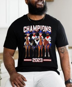 Official Texas Champions 2023 Cowboy Riding Horse T Shirt