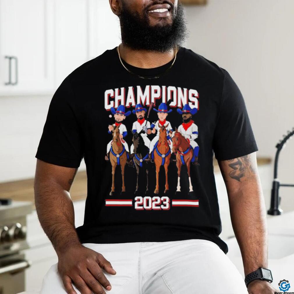 Official Texas Champions 2023 Cowboy Riding Horse T Shirt Official Texas Champions 2023 Cowboy Riding Horse T Shirt