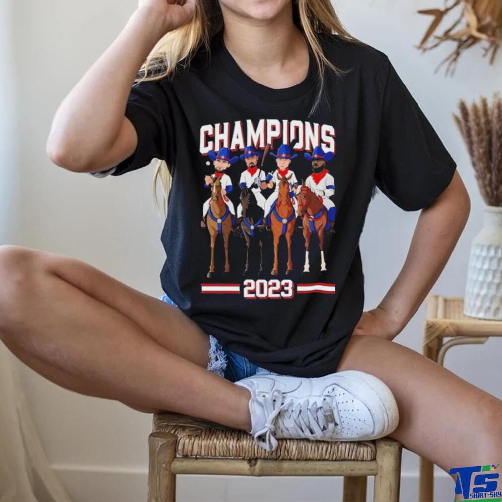Official Texas Champions 2023 Cowboy Riding Horse T Shirt Official Texas Champions 2023 Cowboy Riding Horse T Shirt