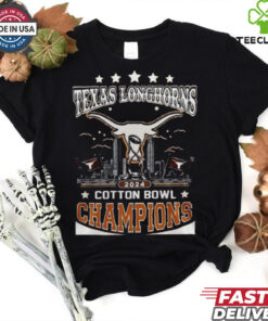 Official Texas Longhorns City Skyline 2025 Cotton Bowl Champions Shirt
