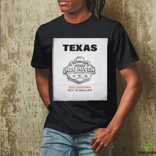 Official Texas Longhorns Football 2024 Schedule Allstate Red River Rivalry At The Cotton Bowl Shirt