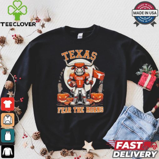 Official Texas Longhorns Football Fear The Horns Halloween shirt