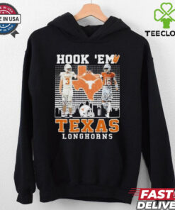 Official Texas Longhorns Jordan Whittington Arch Manning Hook ‘Em T Shirt 2 Official Texas Longhorns Jordan Whittington Arch Manning Hook ‘Em T Shirt