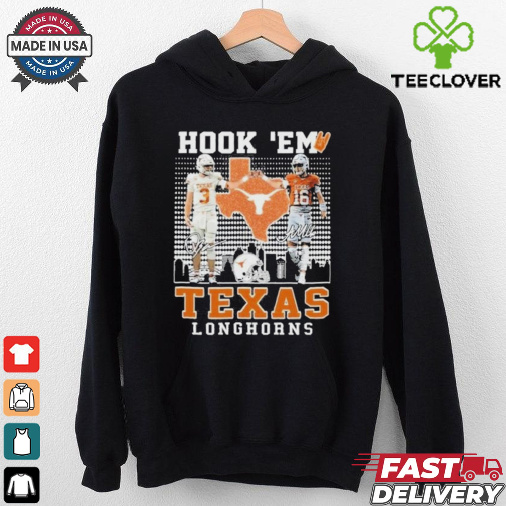 Official Texas Longhorns Jordan Whittington Arch Manning Hook ‘Em T Shirt Official Texas Longhorns Jordan Whittington Arch Manning Hook ‘Em T Shirt
