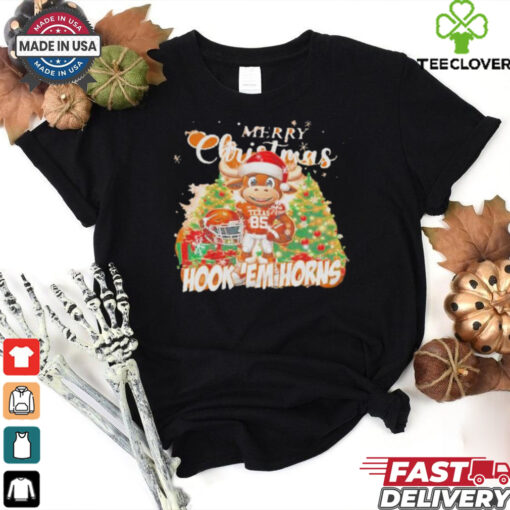 Official Texas Longhorns Mascot Merry Christmas Hook ‘Em Horns Sweatshirt