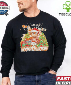 Official Texas Longhorns Mascot Merry Christmas Hook ‘Em Horns Sweatshirt