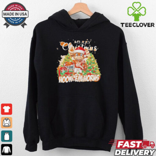 Official Texas Longhorns Mascot Merry Christmas Hook ‘Em Horns Sweatshirt