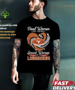 Official Texas Longhorns Real Women Love Football Smart Women Love Longhorns Diamond Heart 2024 Shirt