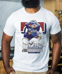 Official Texas Rangers Skyline 2023 World Series Capital One Shirt