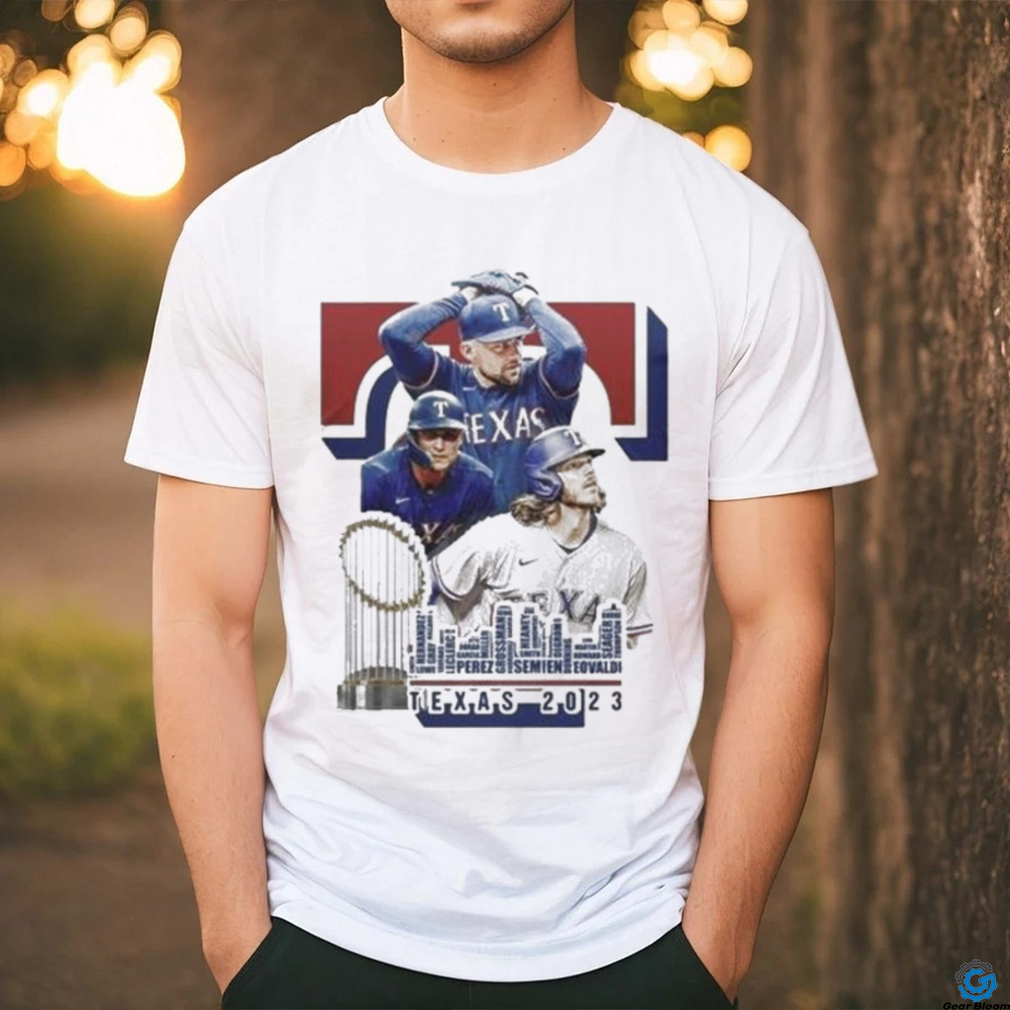 Official Texas Rangers Skyline 2023 World Series Capital One Shirt Official Texas Rangers Skyline 2023 World Series Capital One Shirt
