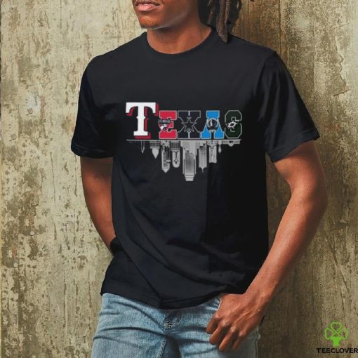 Official Texas Sports Team Rangers FC Dallas Cowboys Mavericks And Stars t shirt