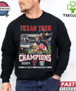 Official Texas Tech Liberty Bowl Champions 2024 Dec 26 At Simmons Bank Liberty Stadium Mascot t shirt