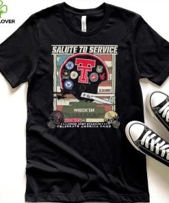 Official Texas Tech Red Raiders Vs UCF Knights 2023 Salute To Service Game Day Shirt