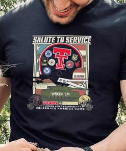 Official Texas Tech Red Raiders Vs UCF Knights 2023 Salute To Service Game Day Shirt