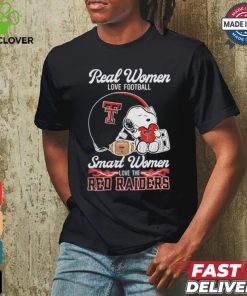 Official Texas Tech Red Raiders x Snoopy Real Women Love Football Smart Women Helmet 2024 Shirt